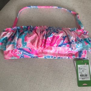 Lilly Pulitzer Salsa Ruffled Bandeau
